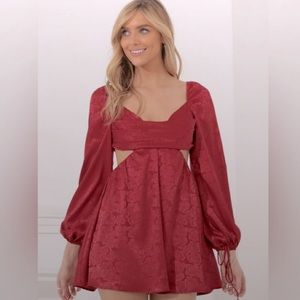 Lucy in the Sky Krista dress, M, red, NWOT